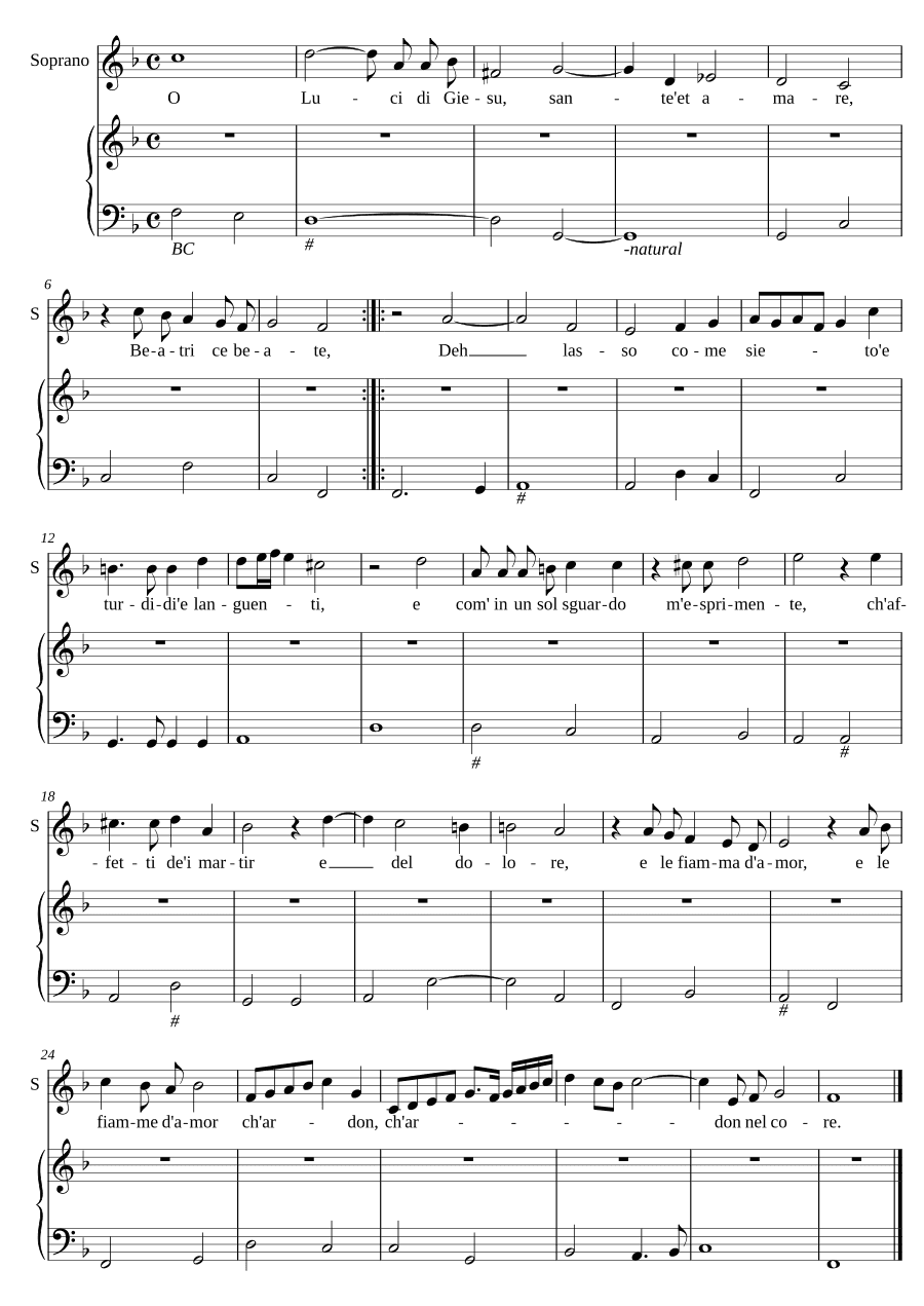О свете Иисуса (O Luci di Giesu)