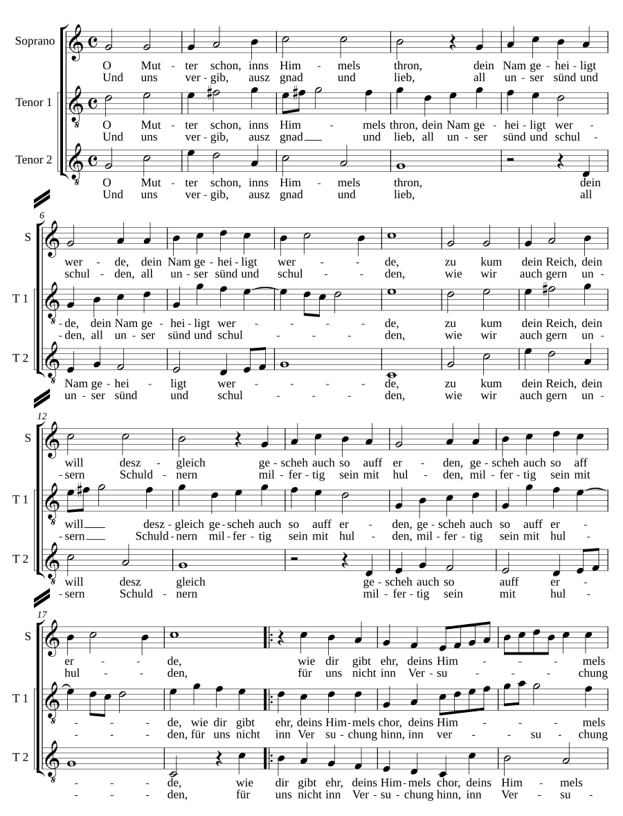О мать прекрасная (O Mutter schon)