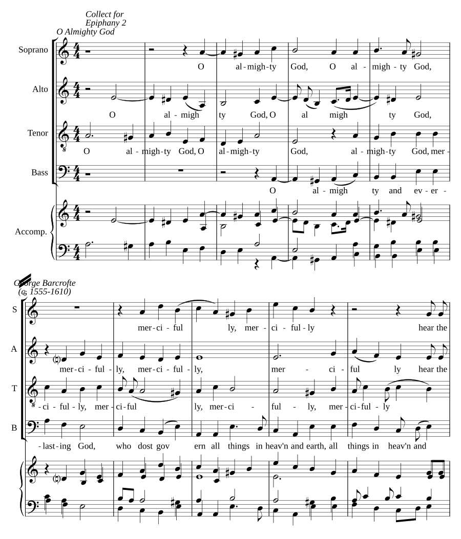 О Всемогущий Бог (O almighty God)