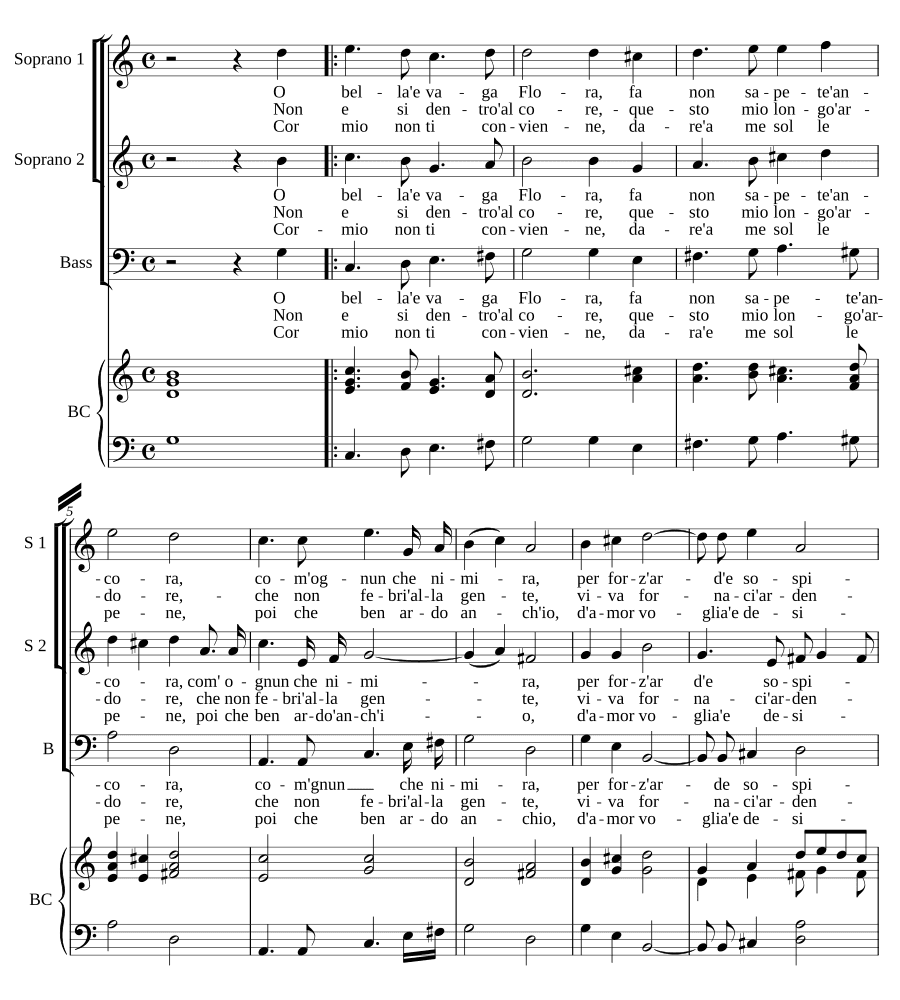 О, прекрасная и милая Флора (O bella e vaga Flora)