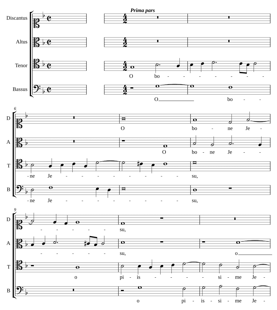 О, добрый Иисус (O bone Jesu)