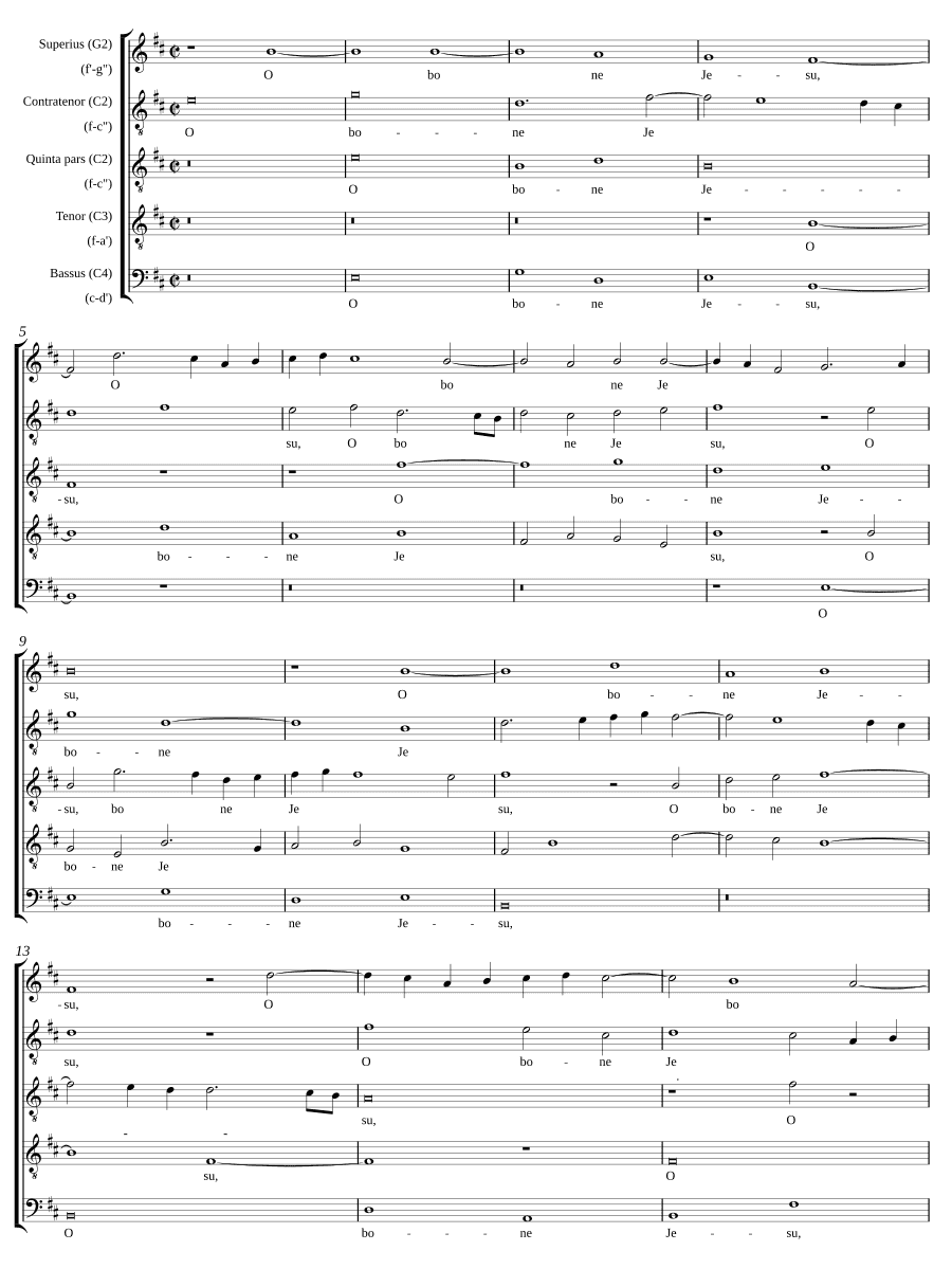 О добрый Иисус (O bone Jesu)