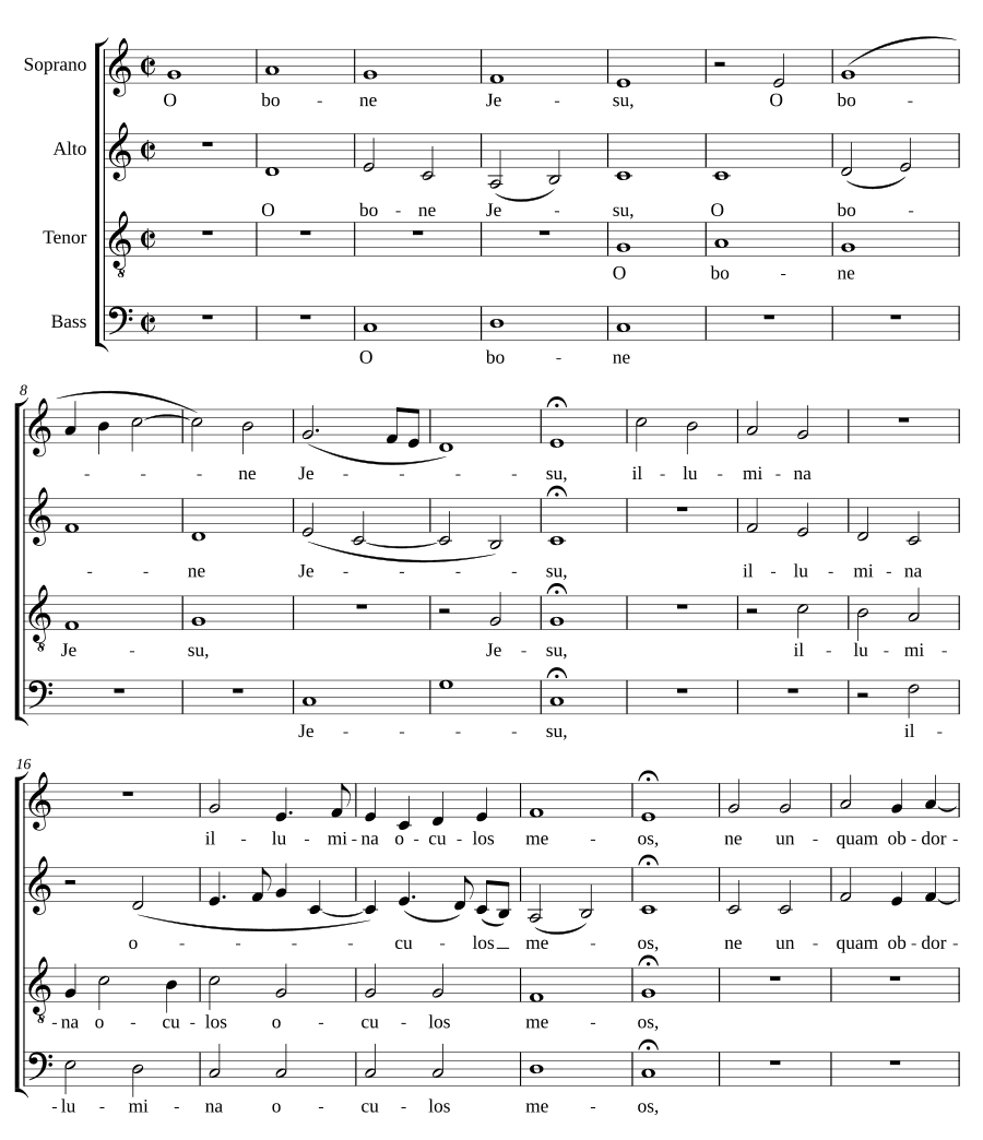 О, добрый Иисус (O bone Jesu)
