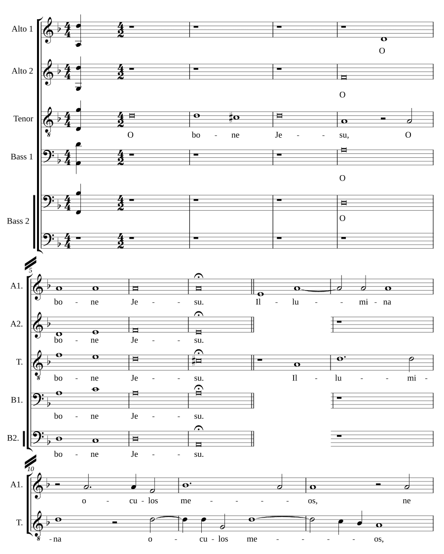 О, добрый Иисус (O bone Jesu)