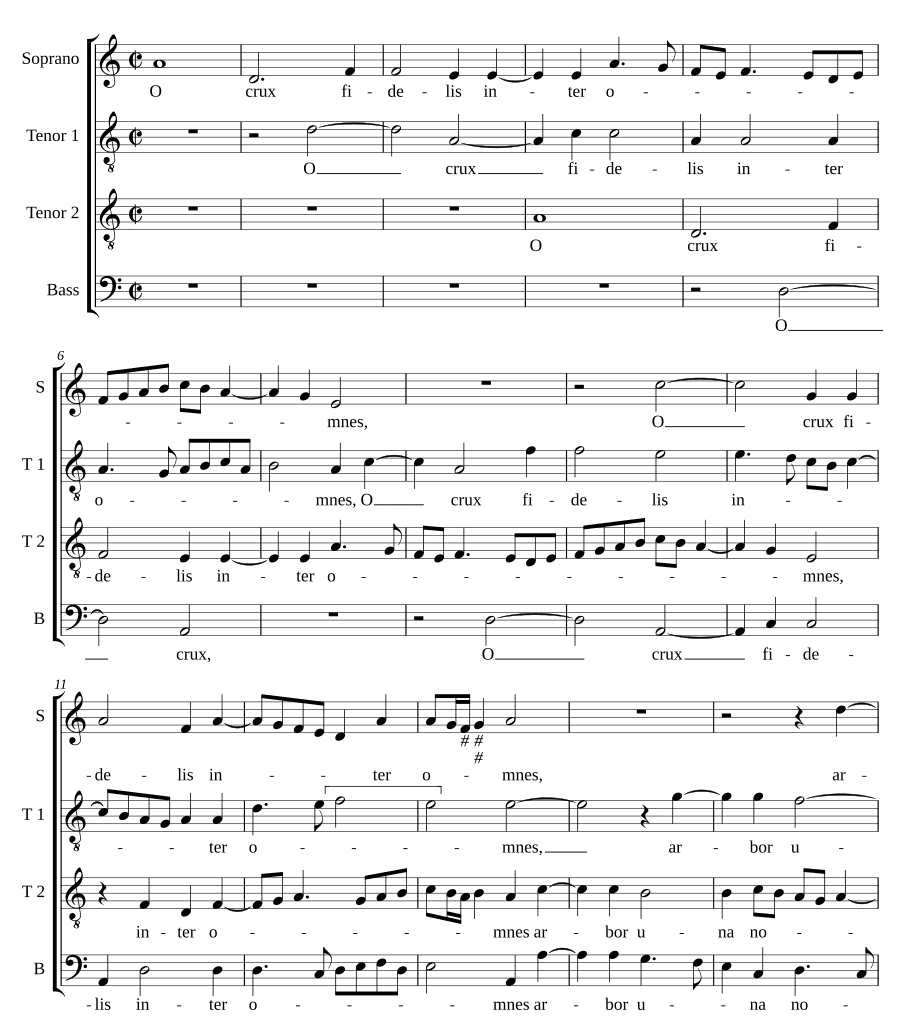 О верный крест (O crux fidelis)