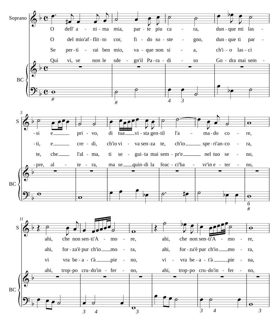 О душа моя (O dell' anima mia)