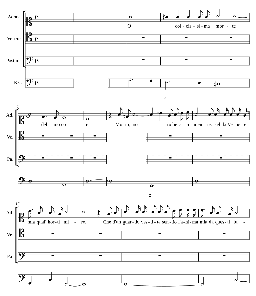 О сладчайшая смерть (O dolcissima morte)