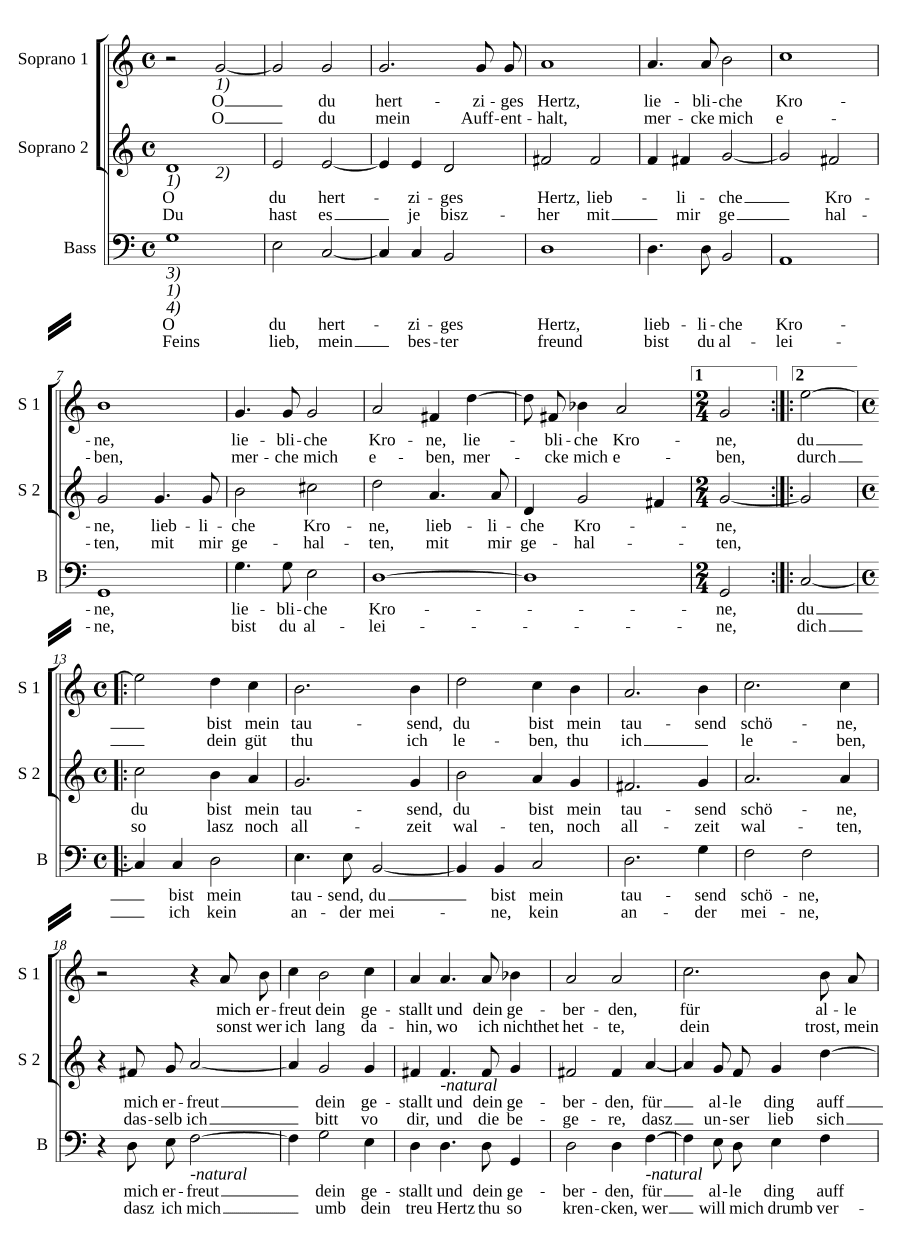 О сердечное сердце (O du hertziges Hertz)