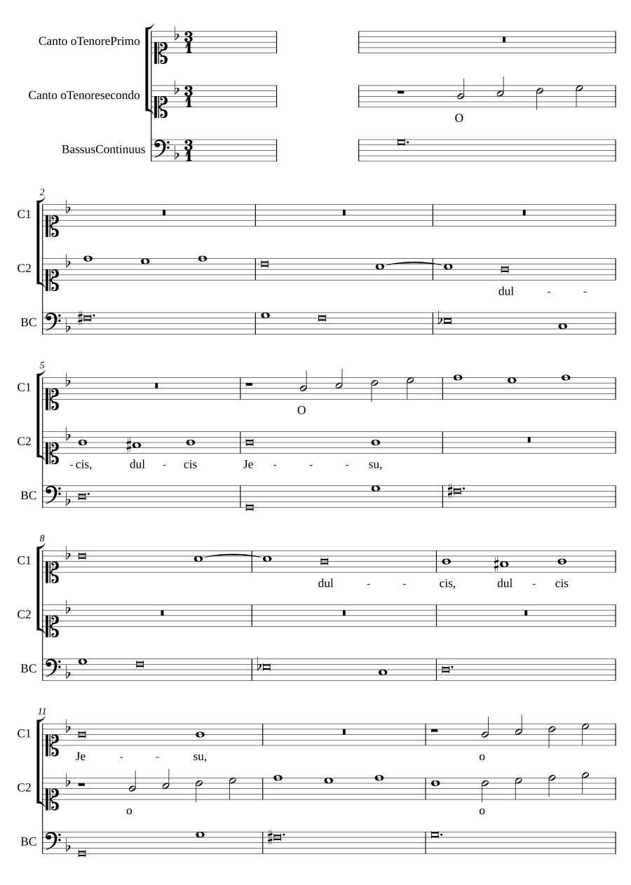 О сладкий Иисус (O dulcis Jesu)