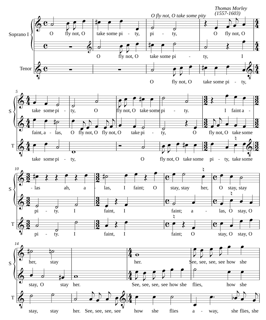 О, не улетай, о, помилуй (O fly not, O take some pity)