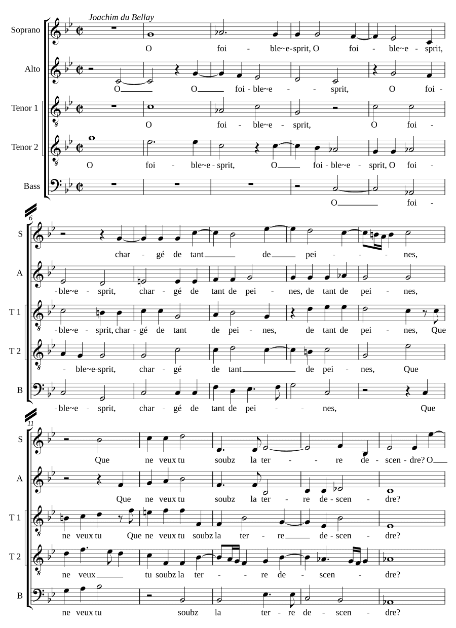 О, слабый дух (O foible esprit)