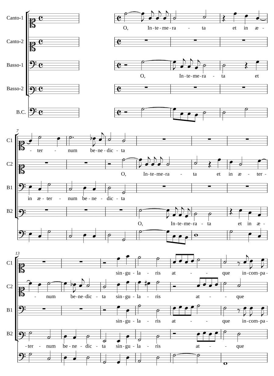 О непорочная (O intemerata)