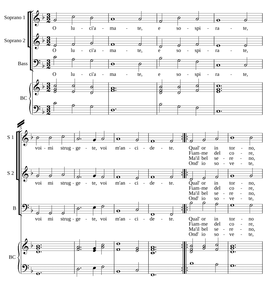 О, возлюбленные огни (O luci amate)