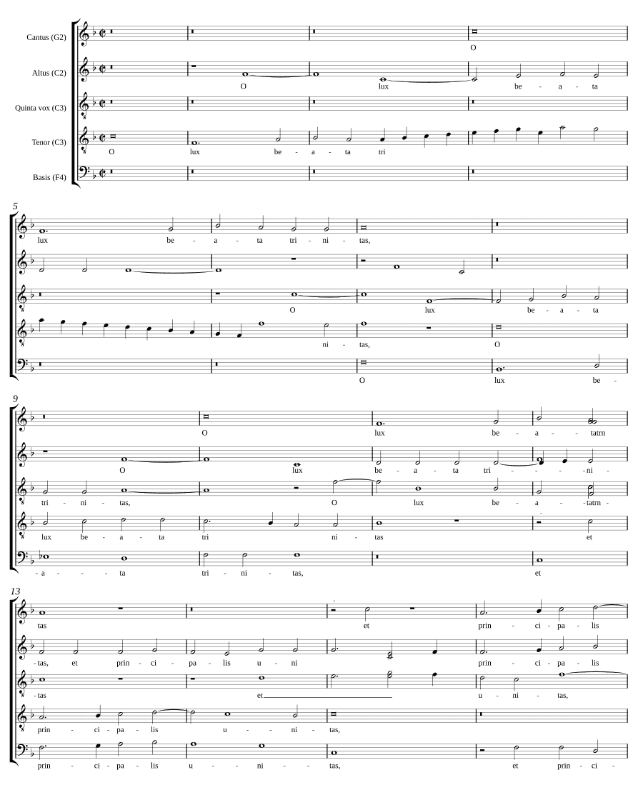 О свет блаженной Троицы (O lux beata Trinitas)