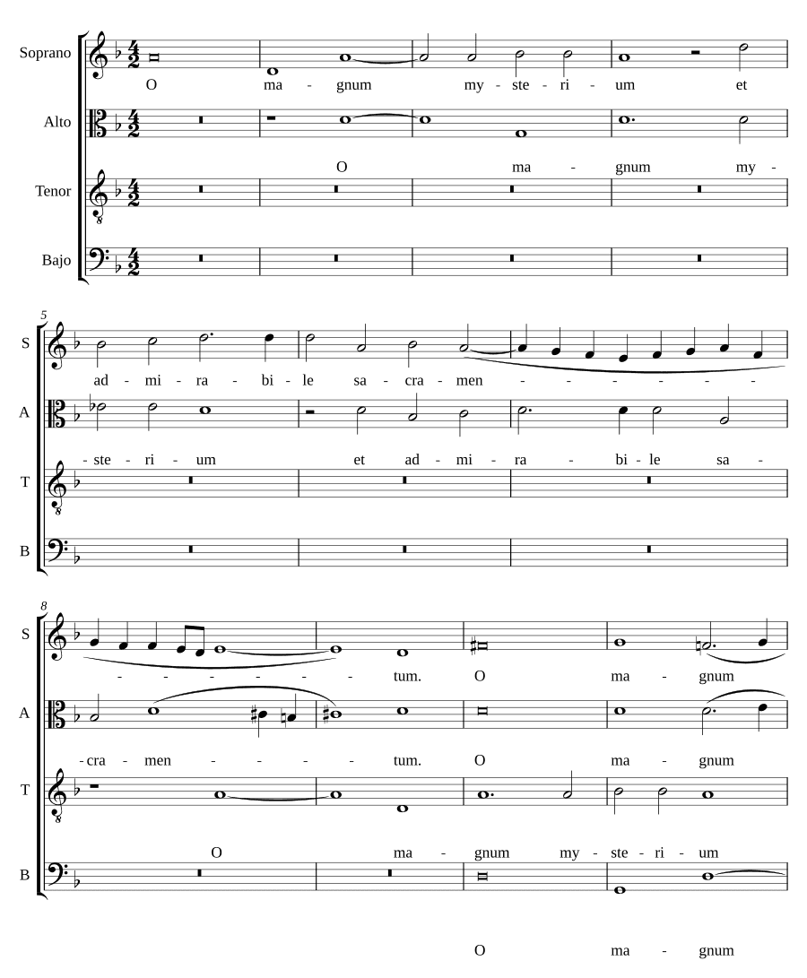 О, великое таинство (O magnum mysterium)