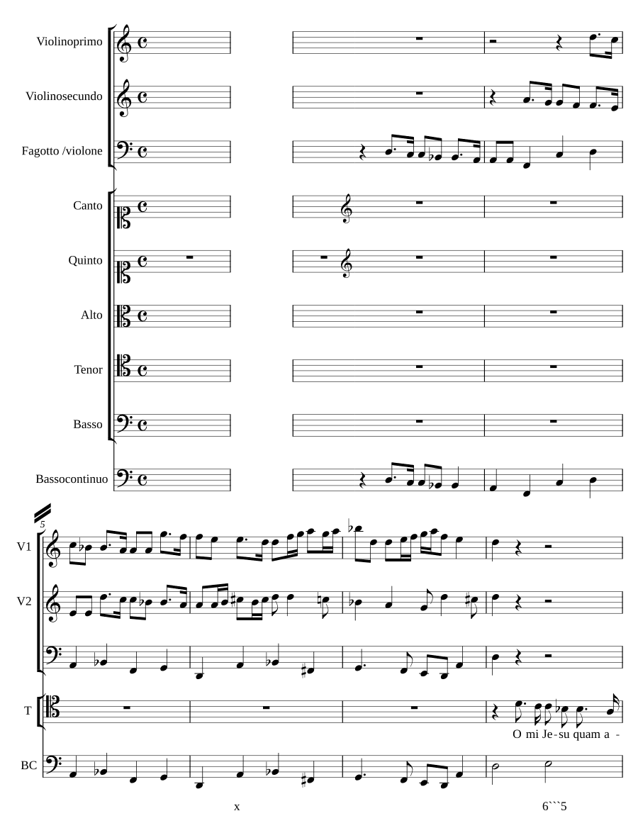 О, мой Иисус, как мило (O mi Jesu quam amoenus)