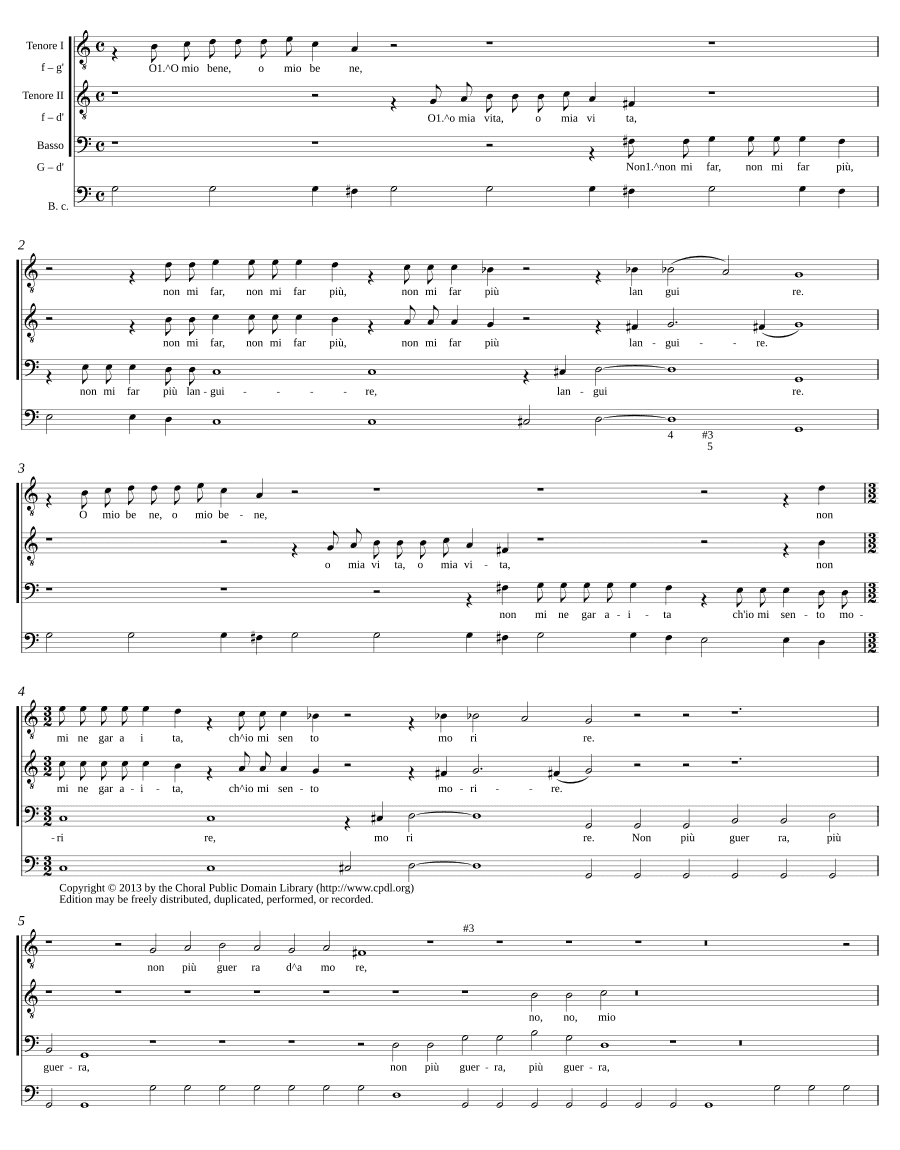 О, мое добро, о, моя жизнь (O mio bene, o mia vita)