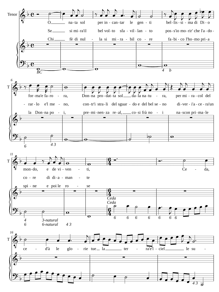 О, рожденное солнце (O nata sol)