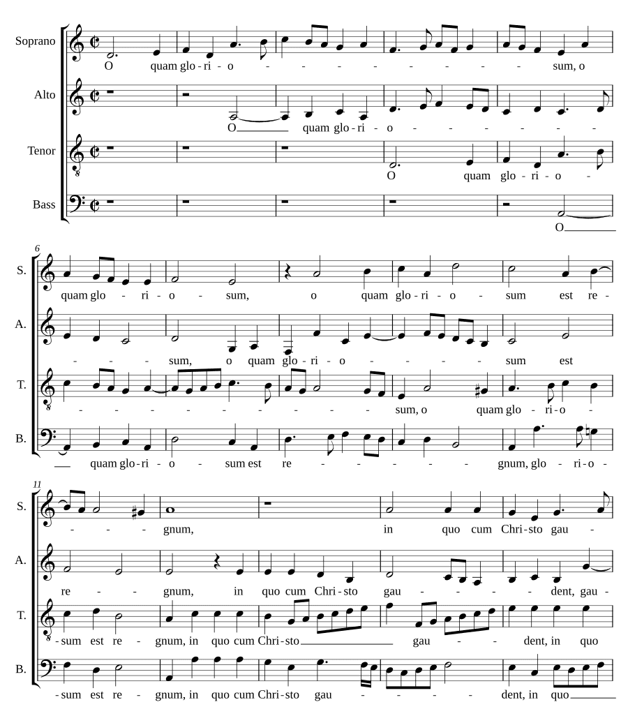 О, как славен (O quam gloriosum)