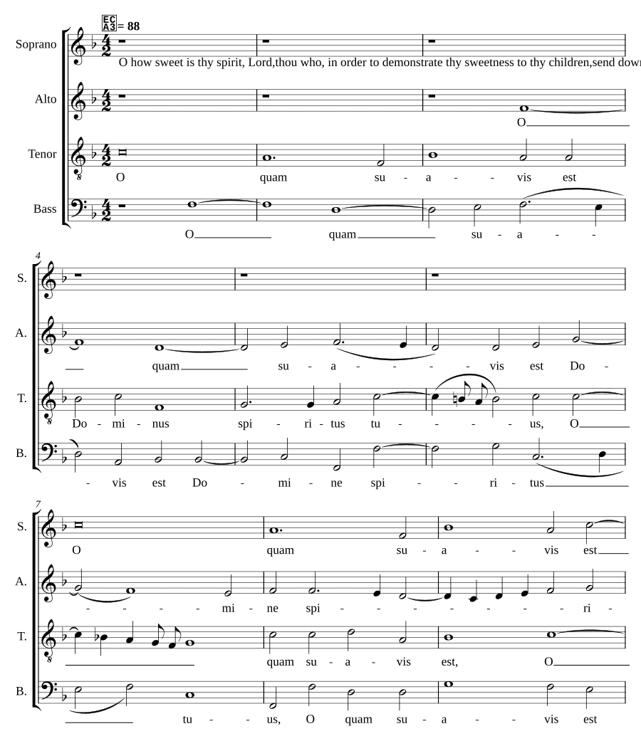 О, как сладок Ты, Господи (O quam suavis est Domine)