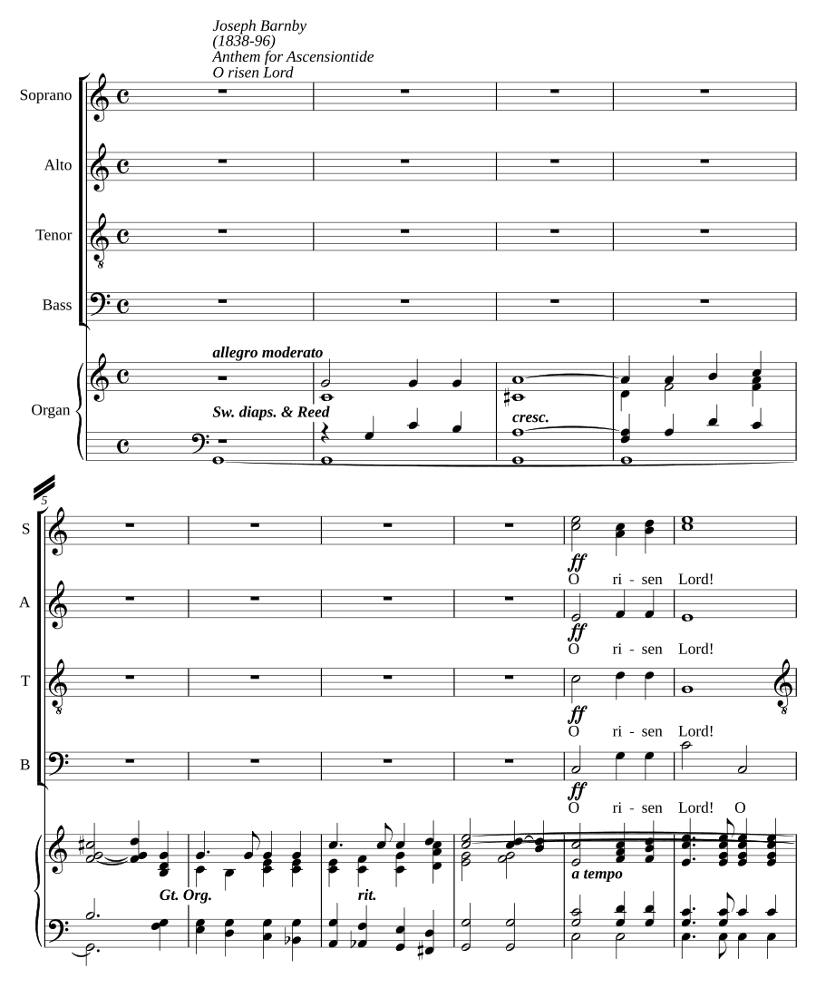О, воскресший Господь (O risen Lord)