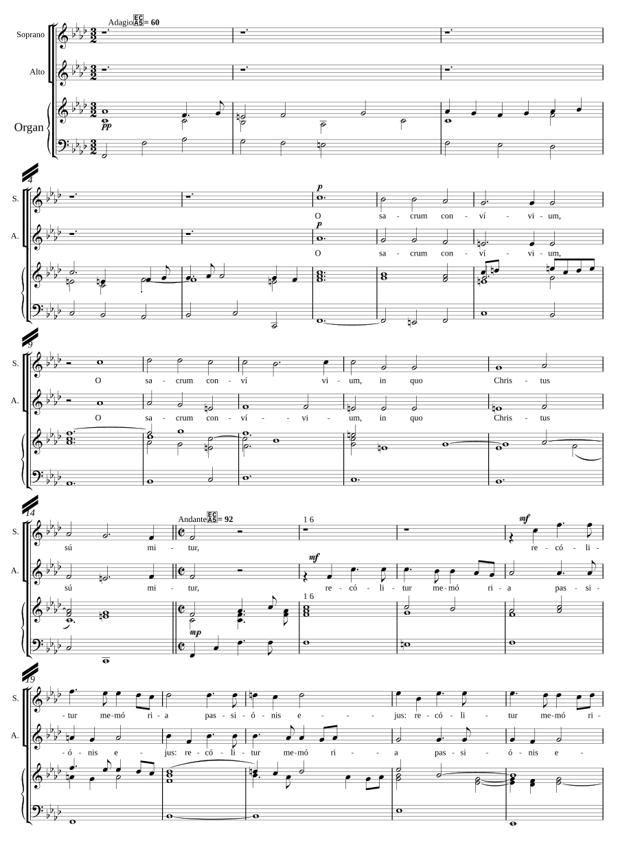 O sacrum convivium