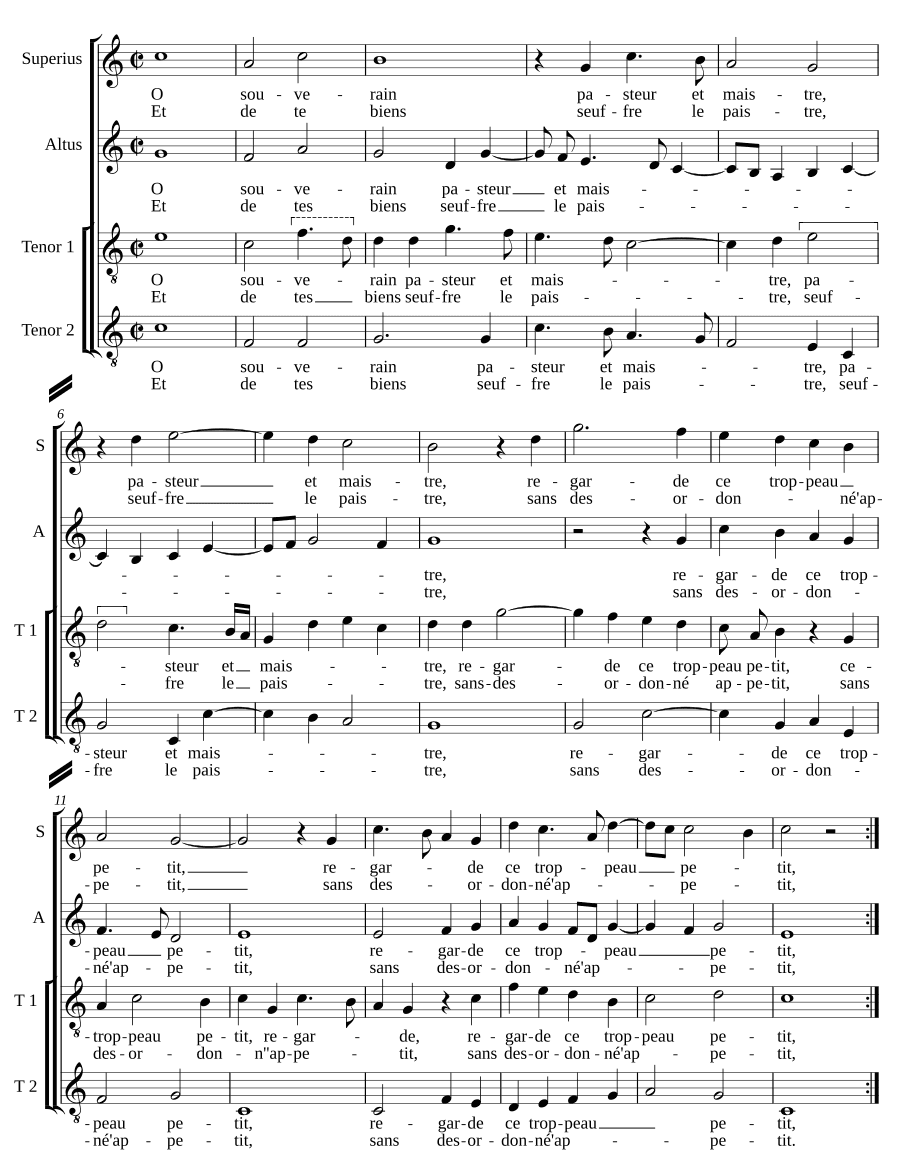 О суверенный пастырь (O souverain pasteur)