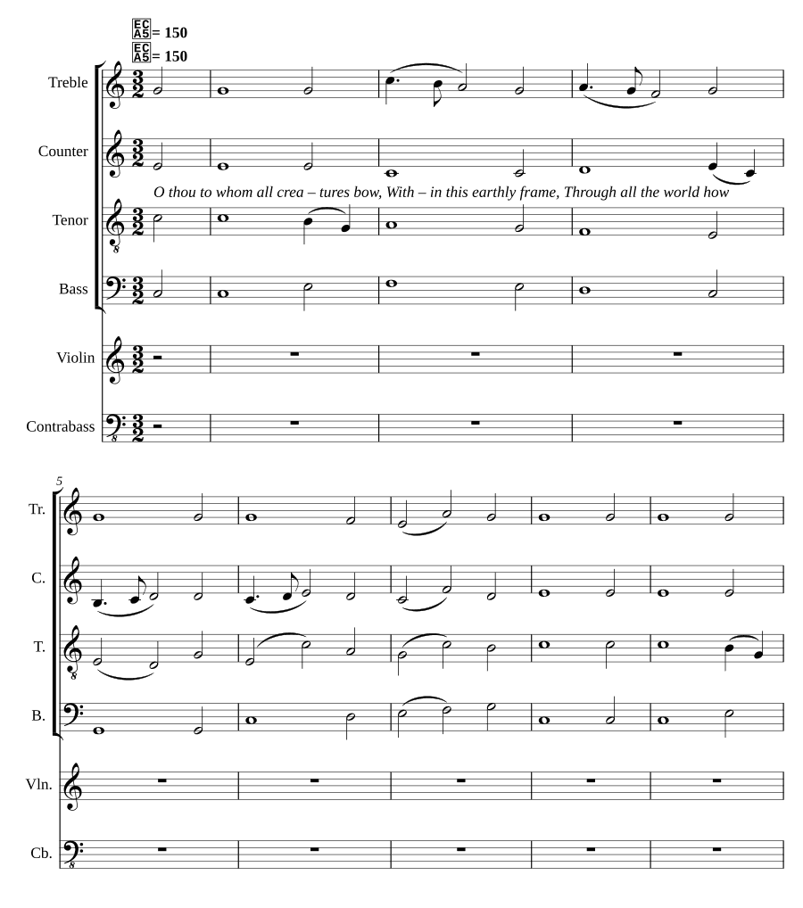 О ты, перед кем склоняются все создания (O thou to whom all creatures bow)