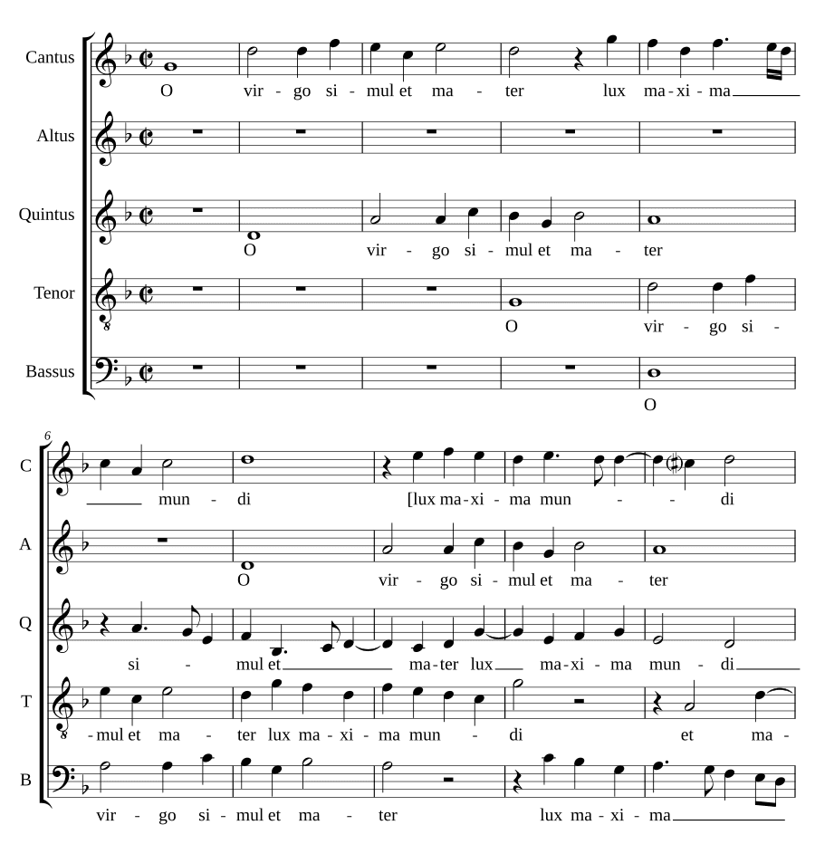 О, дева и мать (O virgo simul et mater)