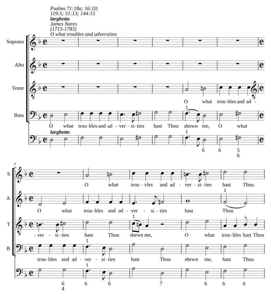 О, какие беды и невзгоды (O what troubles and adversities)