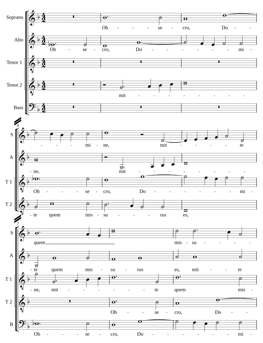 Молю тебя, Господи (Obsecro, Domine)