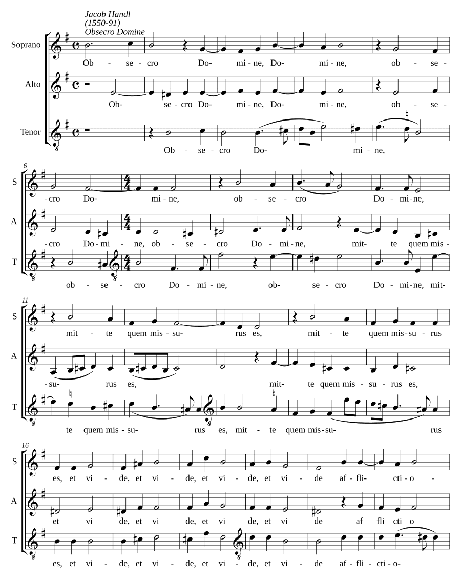 Молю тебя, Господи (Obsecro Domine)