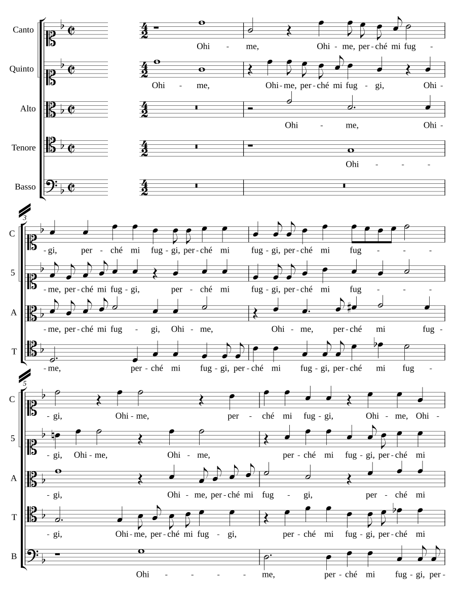 Ох, почему ты убегаешь от меня (Ohime, perche mi fuggi)