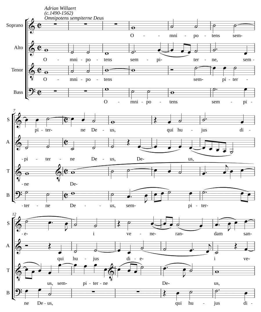 Всемогущий вечный Бог (Omnipotens sempiterne Deus)