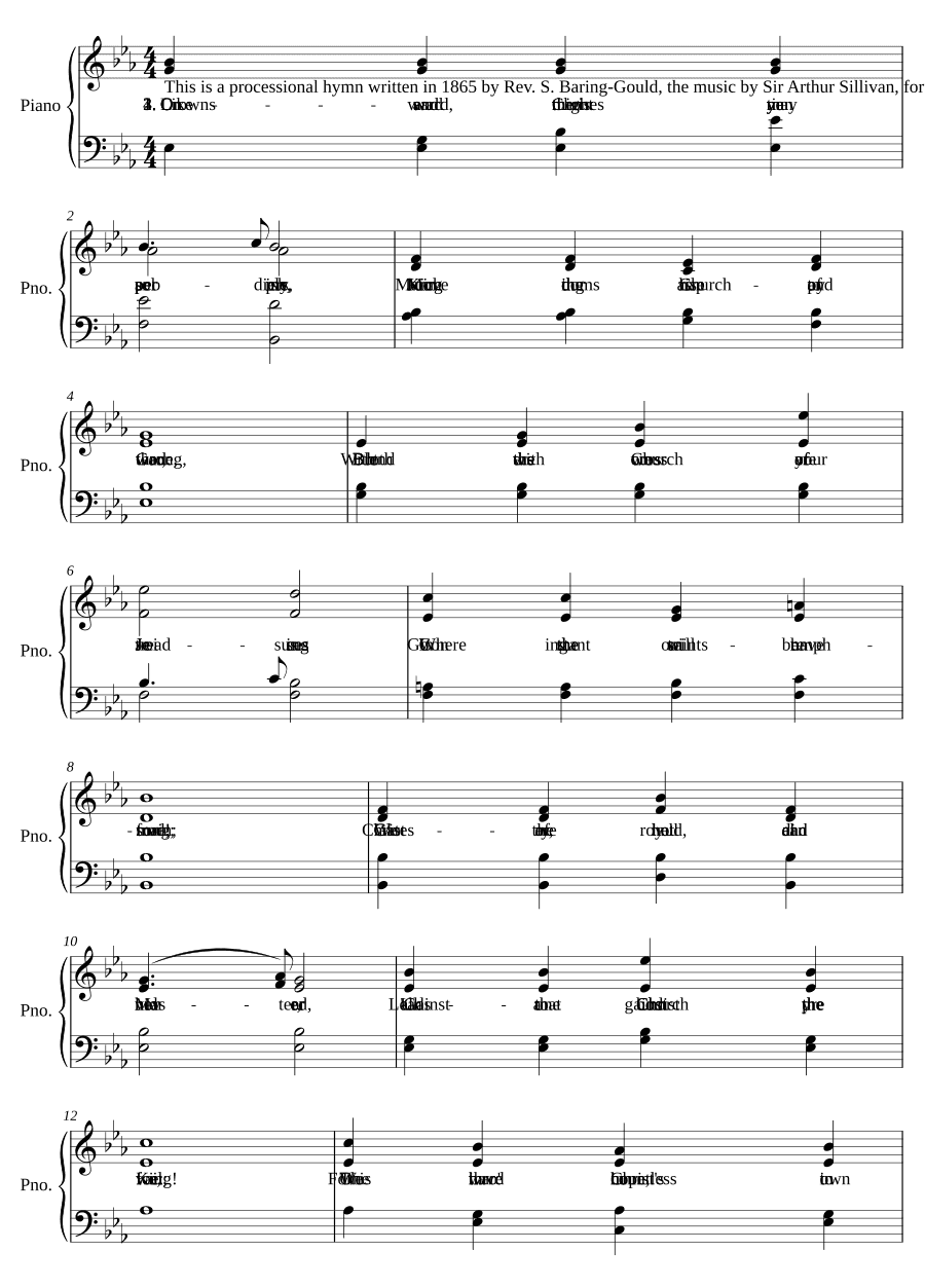 Вперед, христианские воины (Onward Christian soldiers)