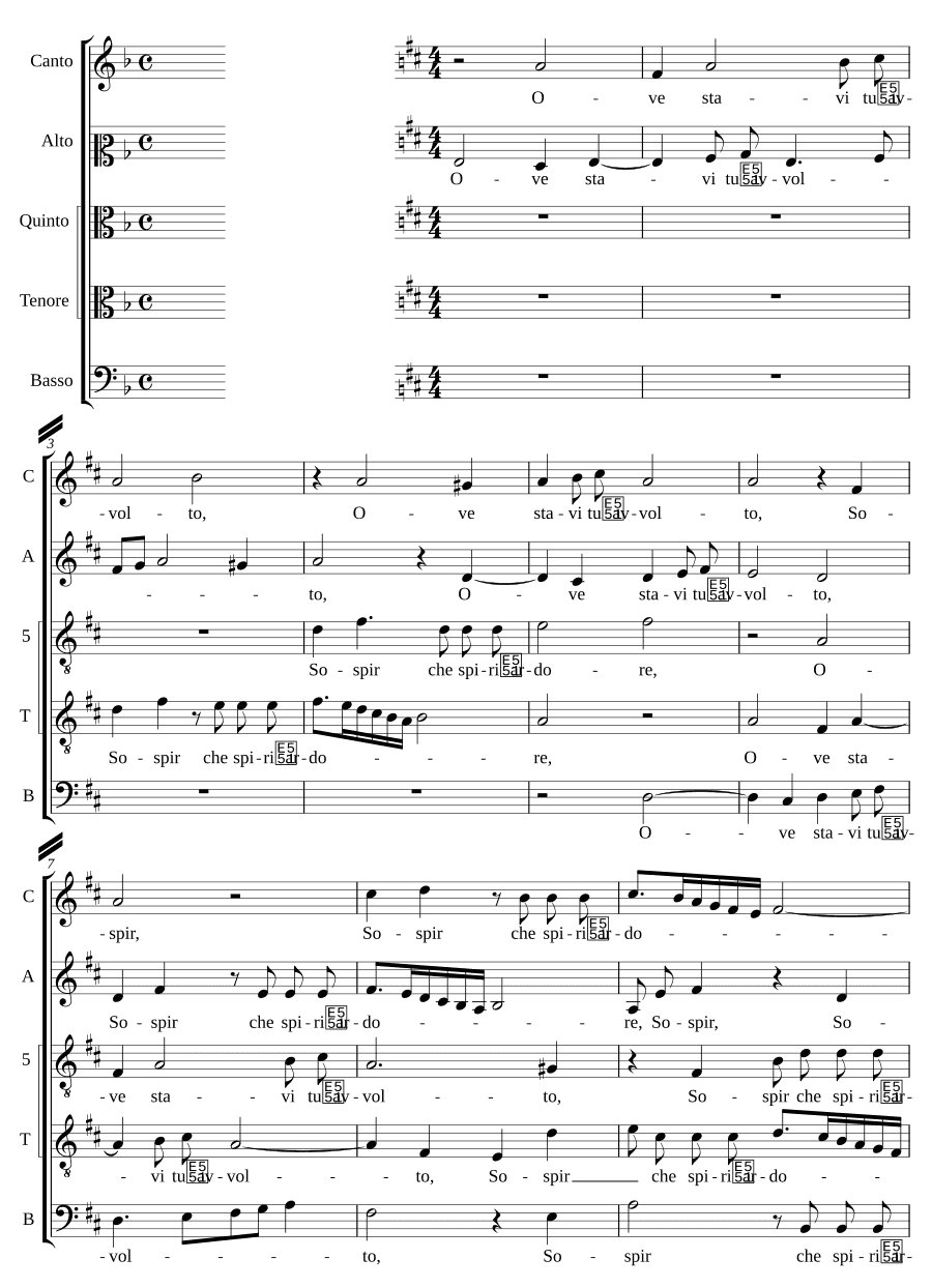 Где ты был, завернутый (Ove stavi tu avvolto)