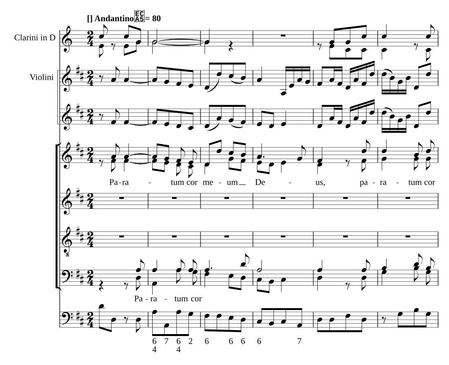 Готово сердце моё (Paratum cor meum, MH 524)