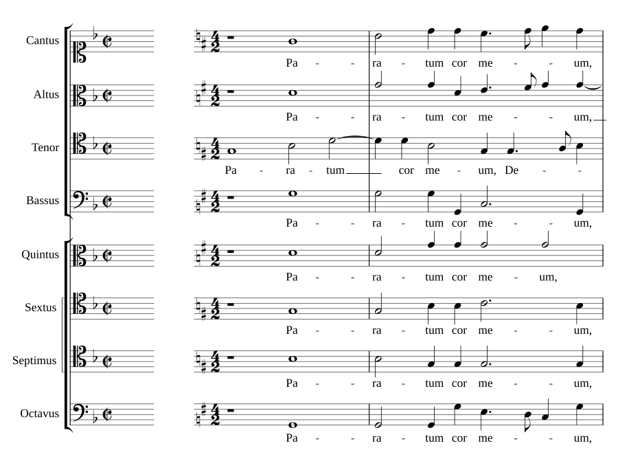 Готово сердце мое, Боже (Paratum cor meum Deus)