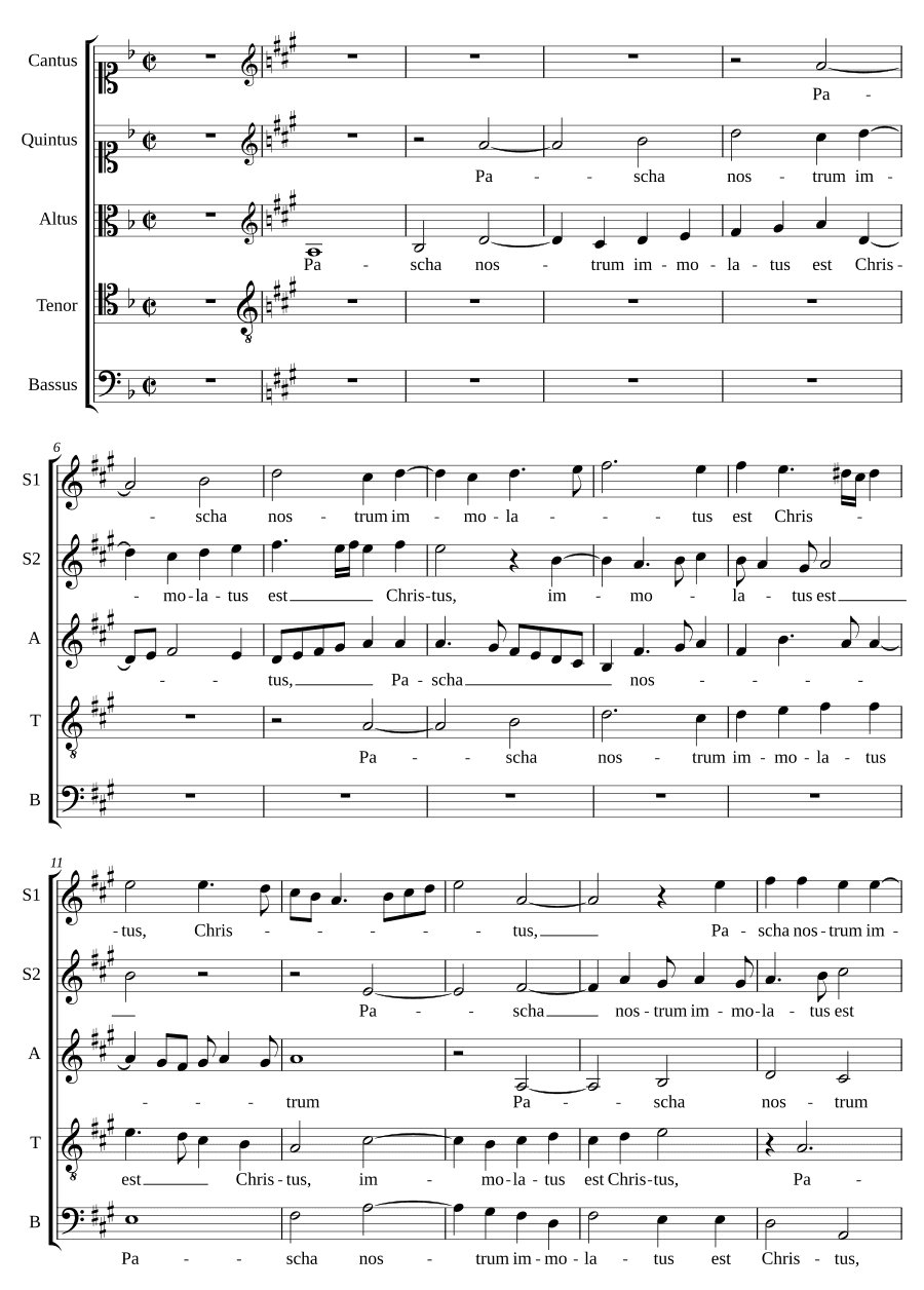 Пасха наша — Христос принесен в жертву (Pascha nostrum immolatus est Christus)