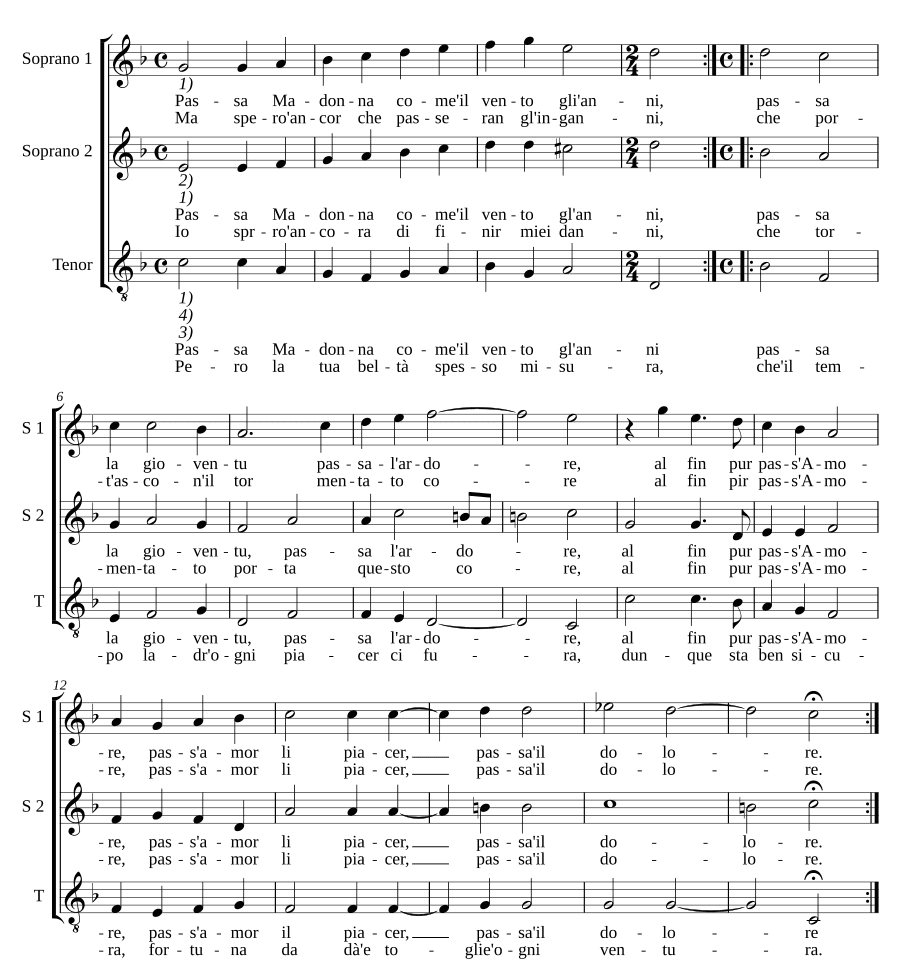 Пройди, Мадонна (Passa Madonna)