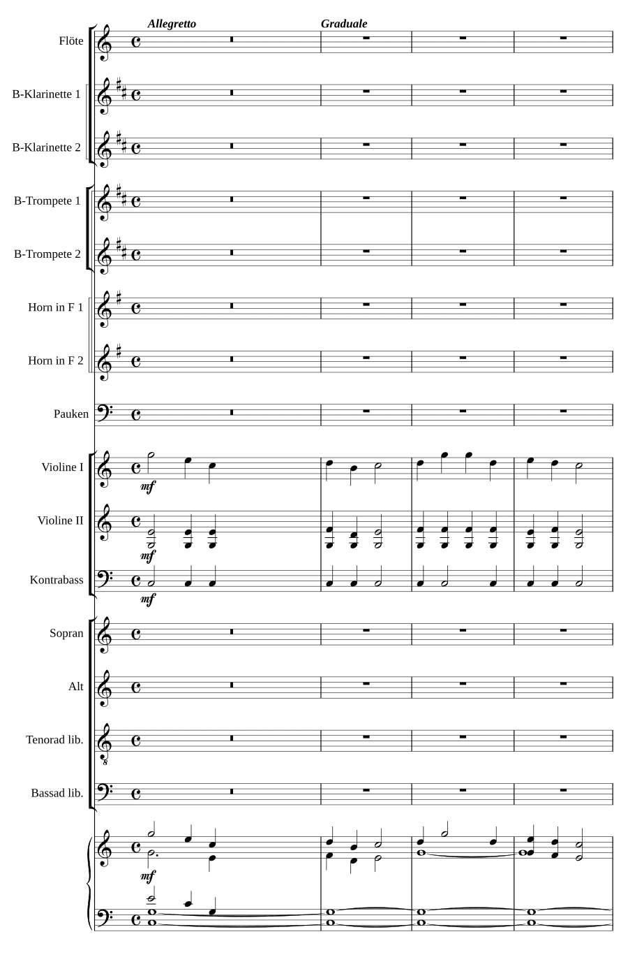 Пасторальное градуалe и офферторий (Pastorales Graduale und Offertorium)