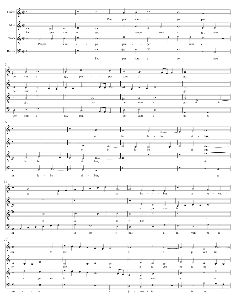 Беден я (Pauper sum ego)
