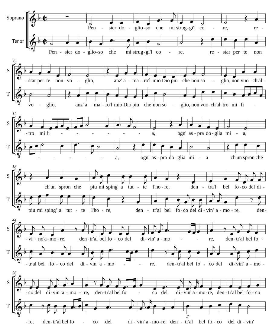 Грустная мысль (Pensier doglioso).