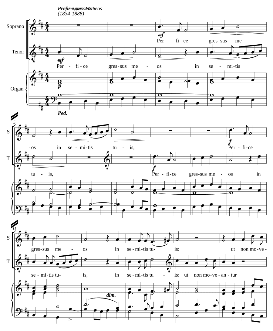 Утверди стопы мои (Perfice gressus meos)