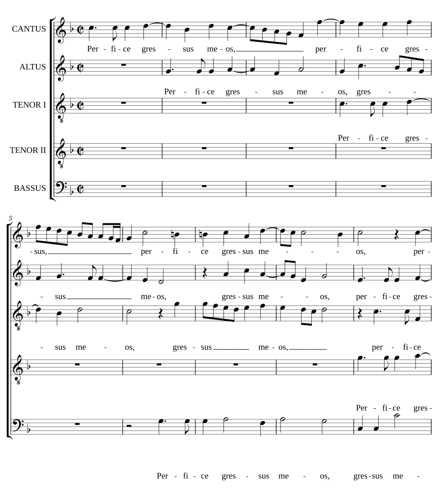 Совершай мои шаги (Perfice gressus meos)