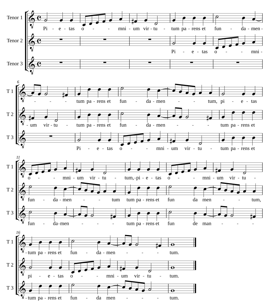 Благочестие всех (Pietas omnium)