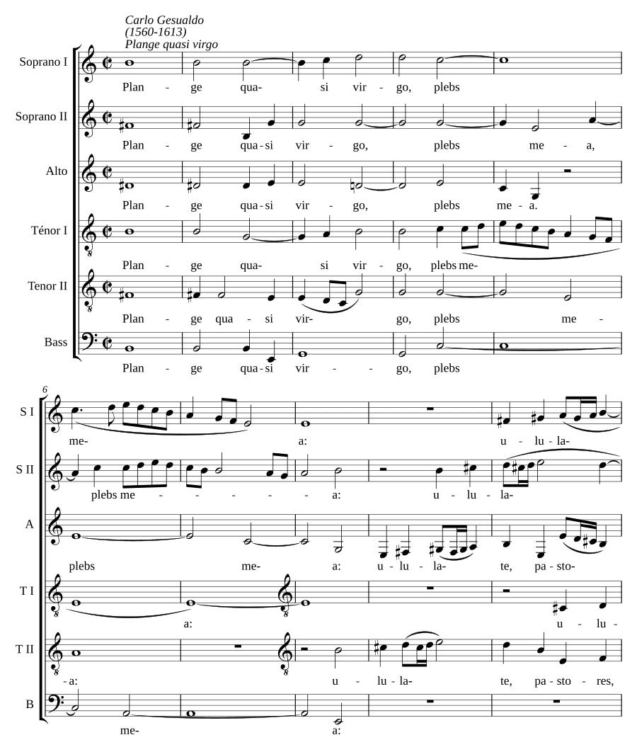 Плачет, словно дева (Plange quasi virgo)