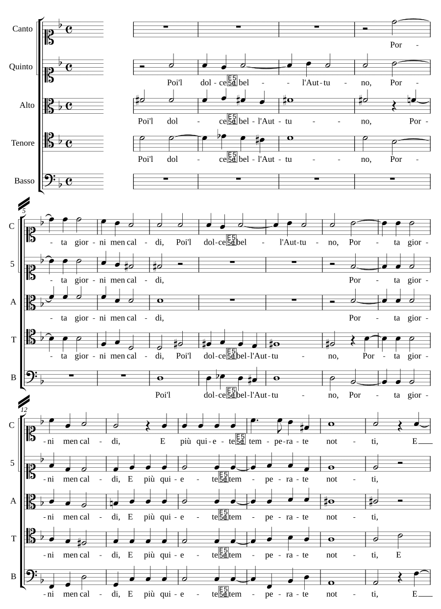 Потом сладкая и прекрасная осень (Poi'l dolce e bell' Auttuno)
