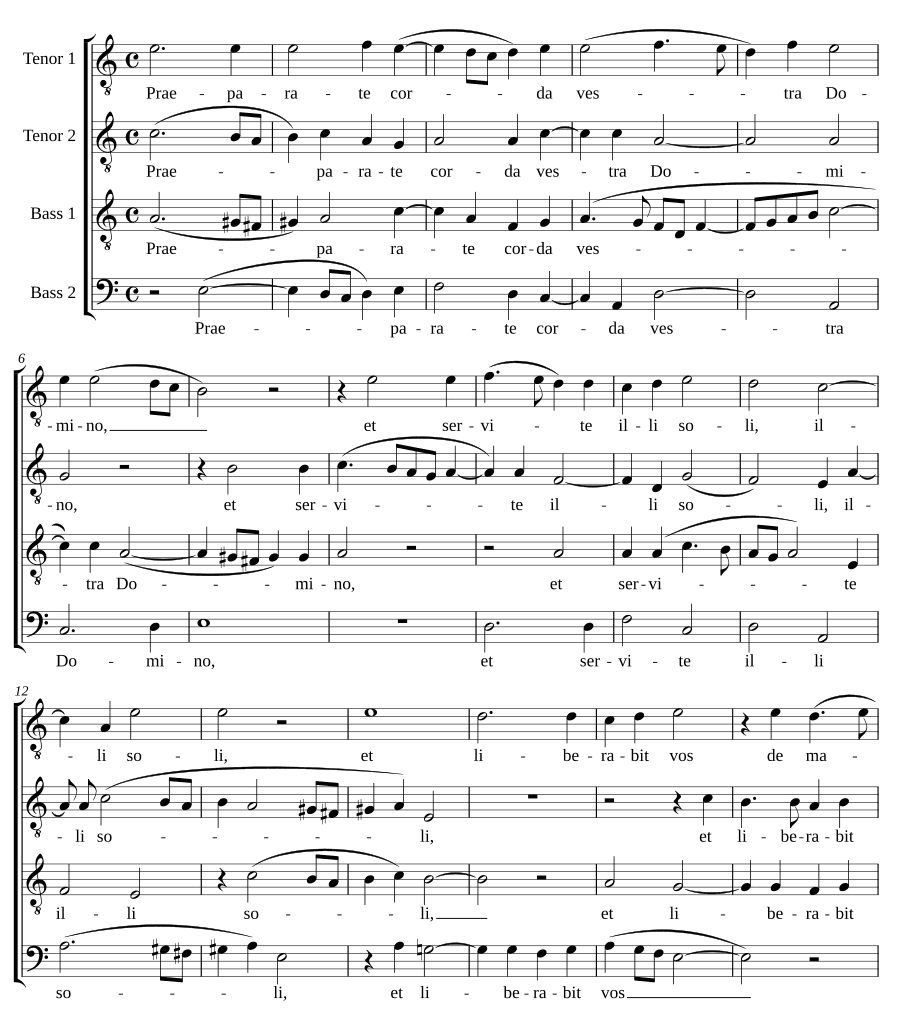 Приготовьте сердца ваши (Praeparate corda vestra)