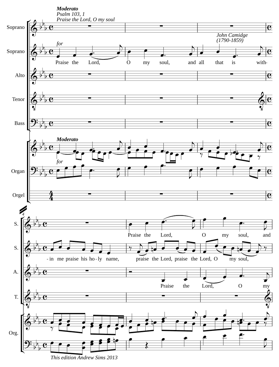 Хвали, душа моя, Господа (Praise the Lord, O my soul)